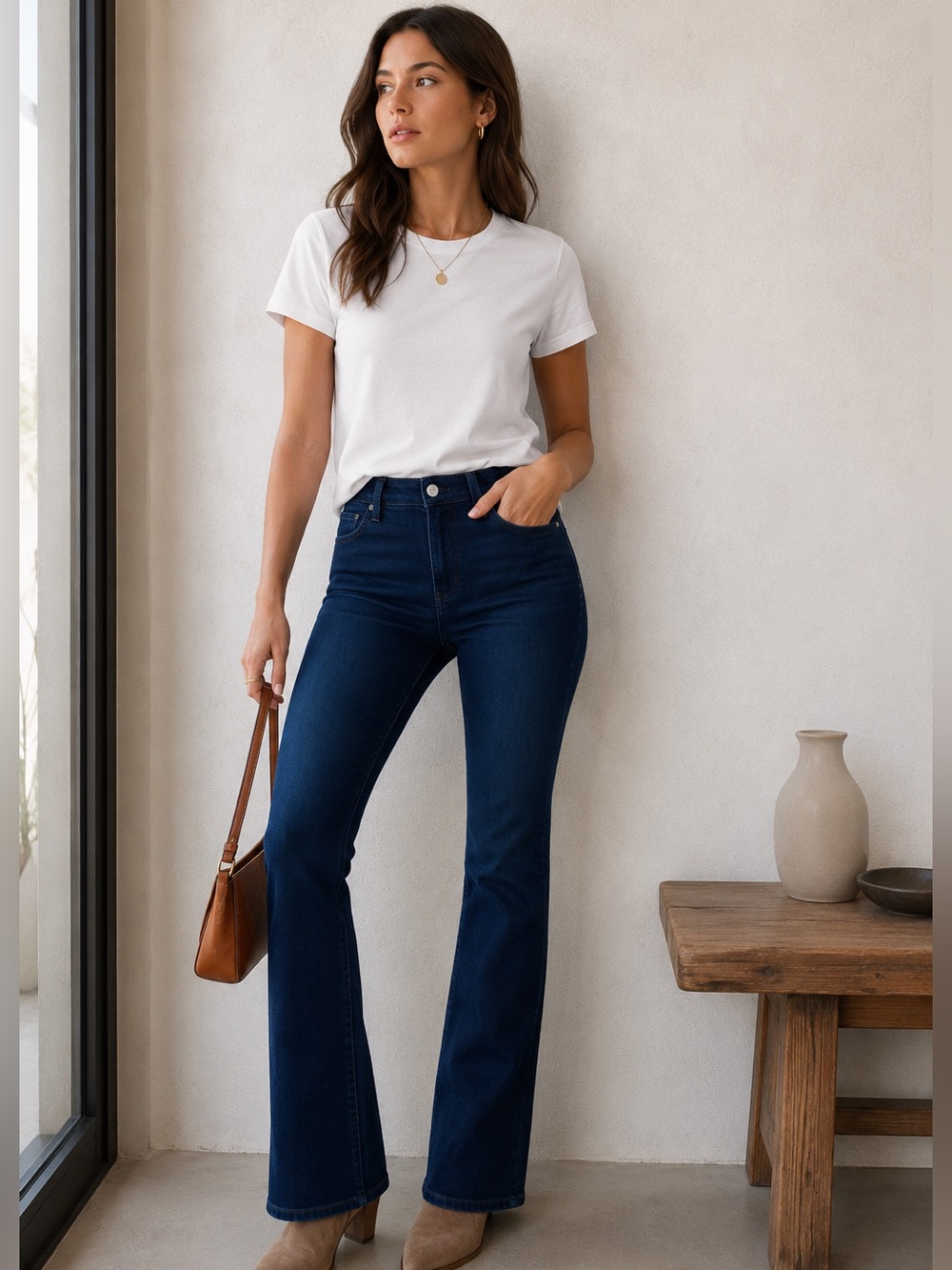 Paige‎ High Rise Manhattan Bootcut Seabrook Denim Jeans